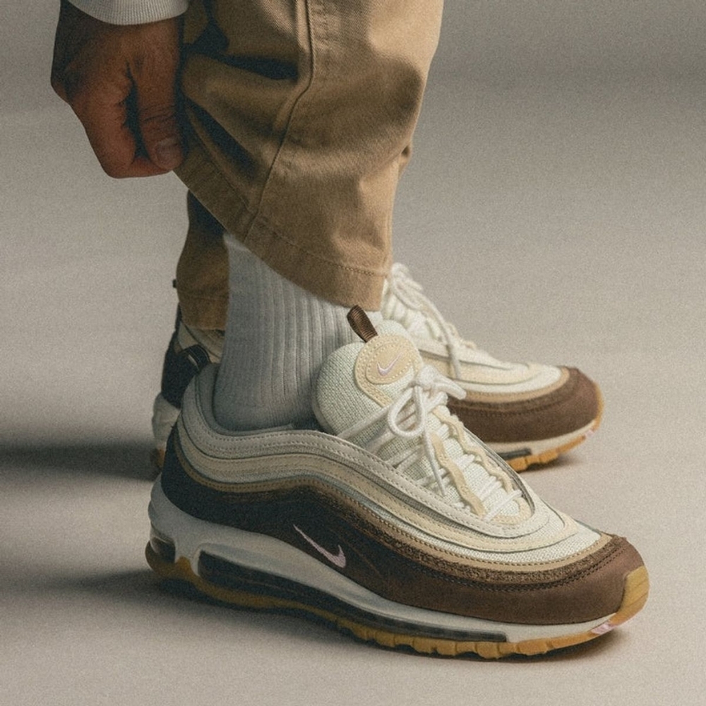 Nike Air Max 97 Brown and Cream Sneakers